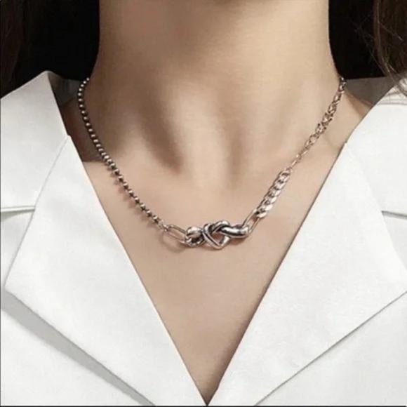 HEART 925 STERLING SILVER NECKLACE, NICE NECKLACE, CUTE NECKLACE - Picture 2 of 4